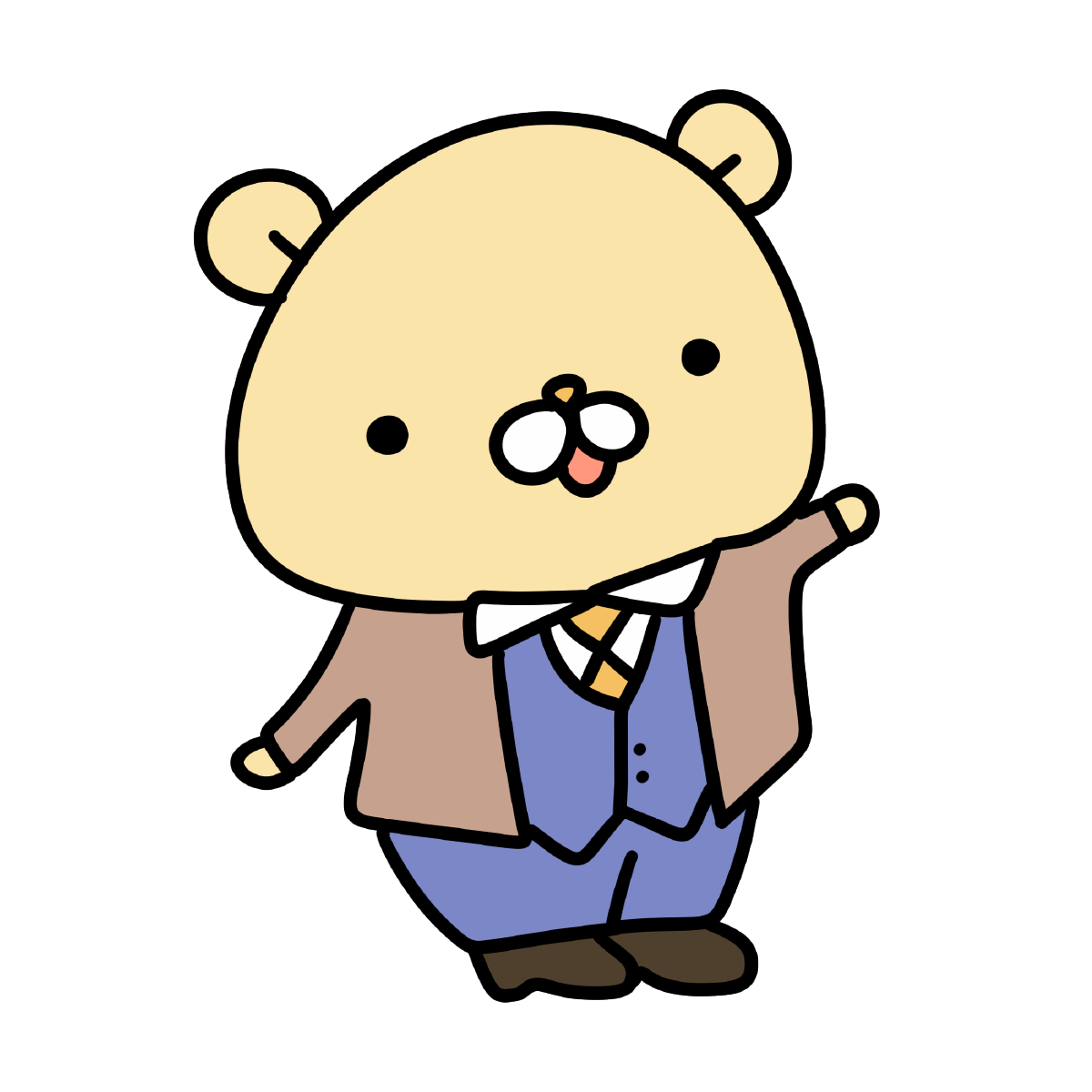 心優しい弁護士のキャラクター、くまきち弁護士