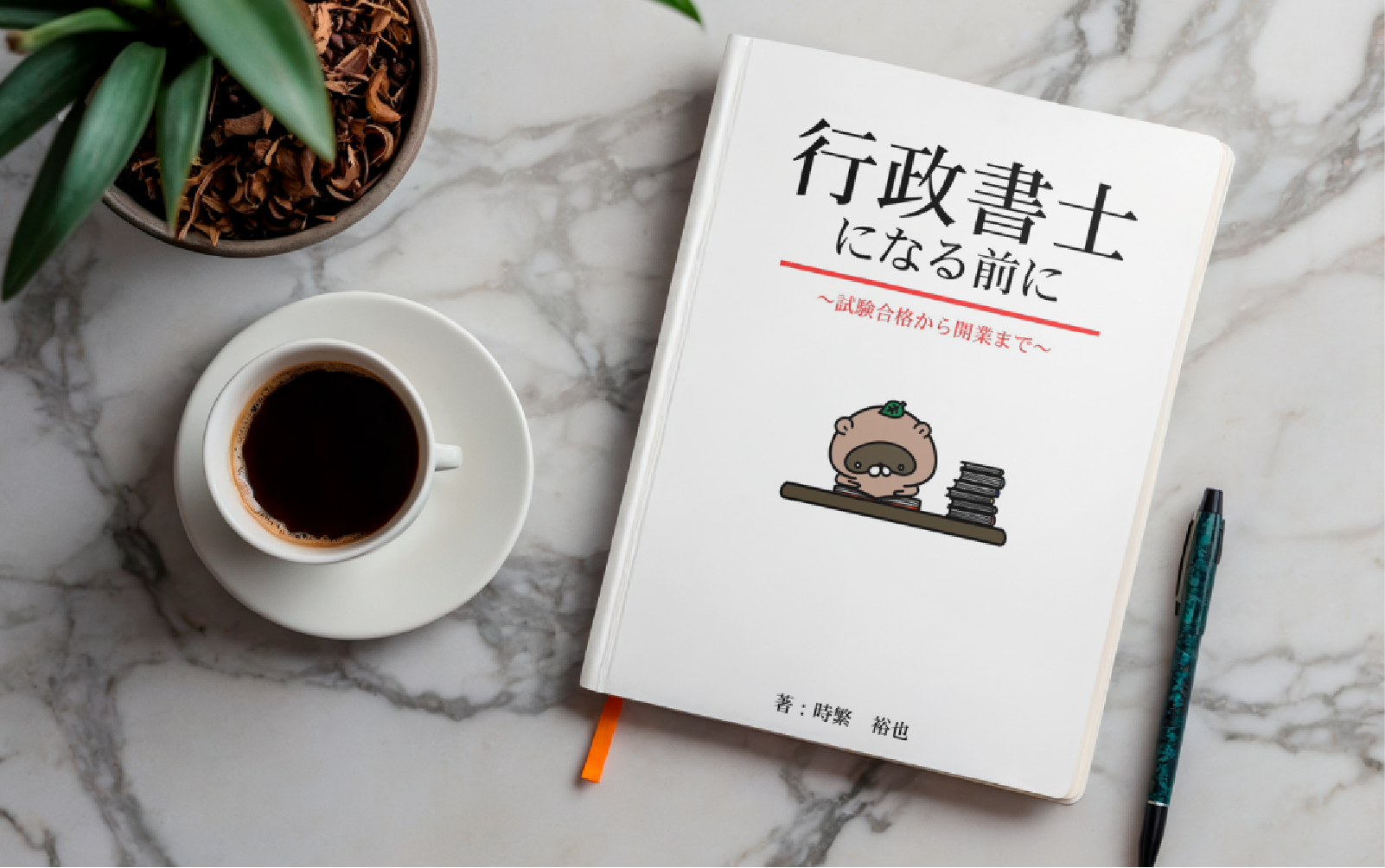 バクガ総合事務所代表が出版している書籍のモックアップ